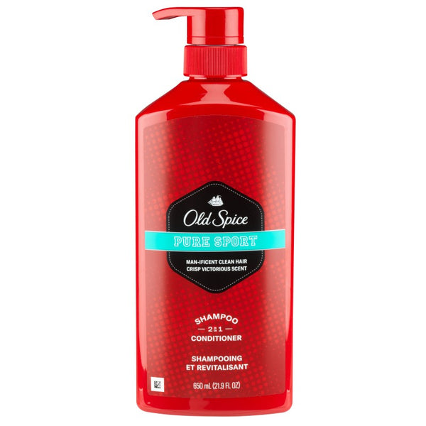 Shampoo y Acondicionador 2 en 1 Pure Sport 650 ml Old Spice