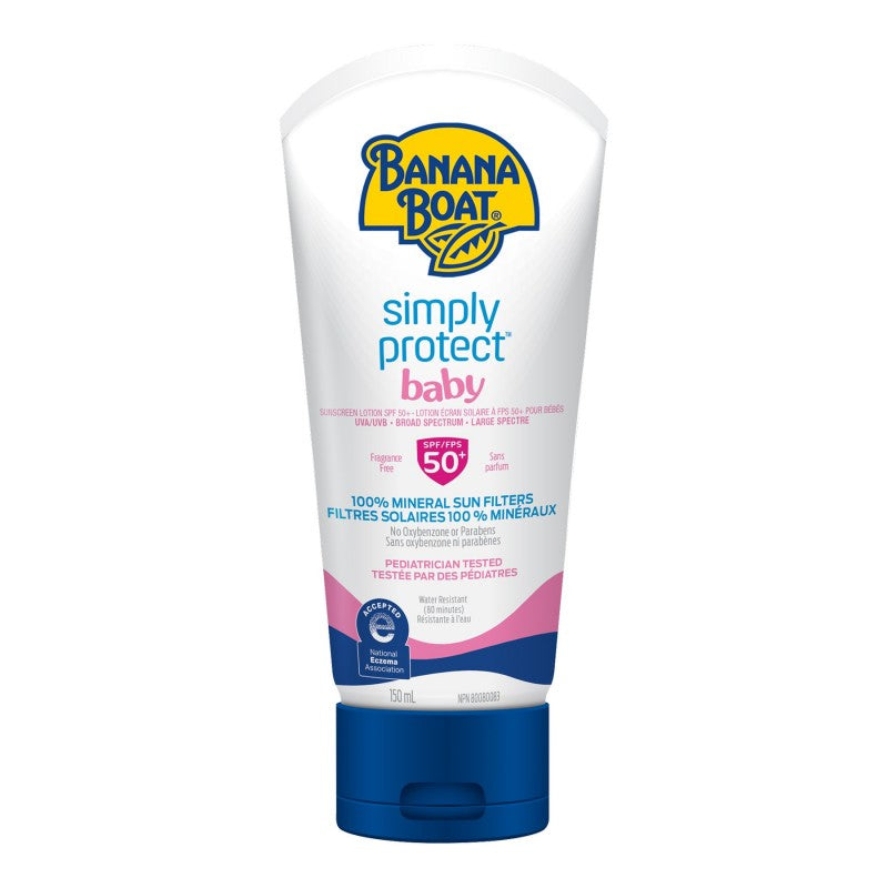 Protector Solar Simply Protect Baby Minerales 150 ml Banana Boat