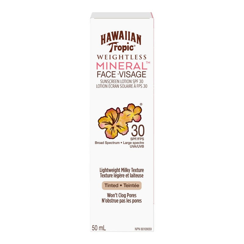 Protector Solar Facial Mineral Ligero SPF 30 50 ml Hawaiian Tropic