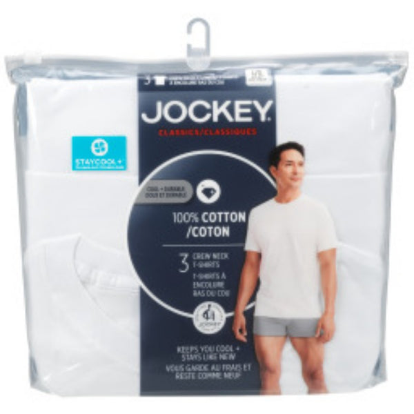 Polera Blanca para Hombre Talla L 3 Unidades JOCKEY