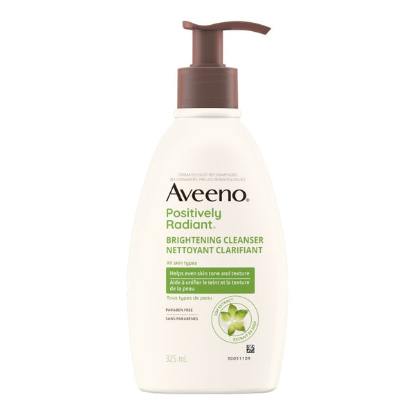 Limpiador Facial Positively Luminosidad Iluminador 325 ml Aveeno