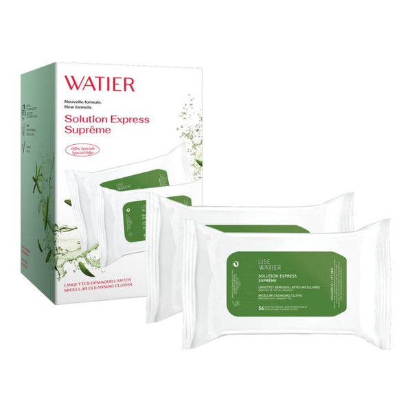 Toallitas Limpiadoras Micelares Solution Express 2 x 56 LISE WATIER