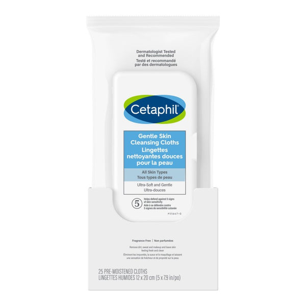 Toallitas Limpiadoras Suaves para la Piel 25 un. Cetaphil