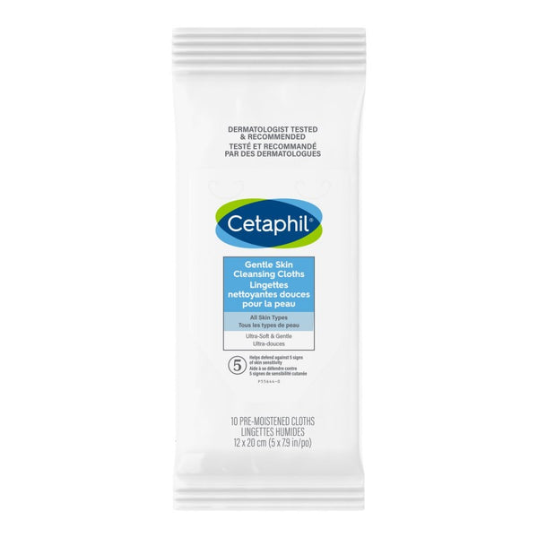 Toallitas Limpiadoras Suaves para la Piel 10 un. Cetaphil
