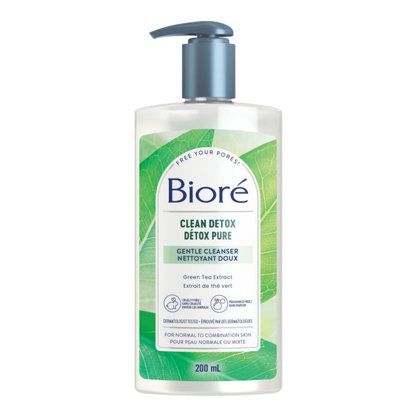 Limpiador Facial Clean Desintoxicante Suave 200 ml Biore