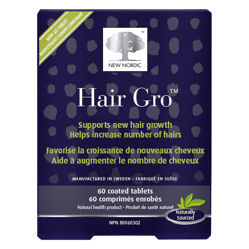 Suplemento Hair Gro 60 comprimidos New Nordic