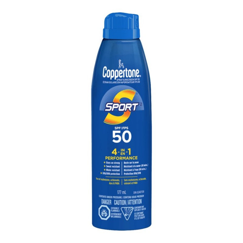 Protector Solar Sport en Spray SPF 50 177 ml COPPERTONE