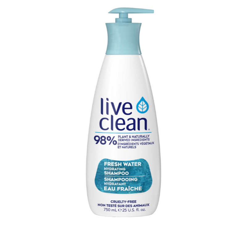 Shampoo Hidratante Agua Fresca 750 ml Live Clean