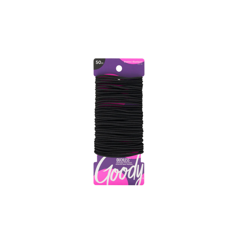 Elásticos Ouchless para Cabello Fino Negros 50 un. GOODY