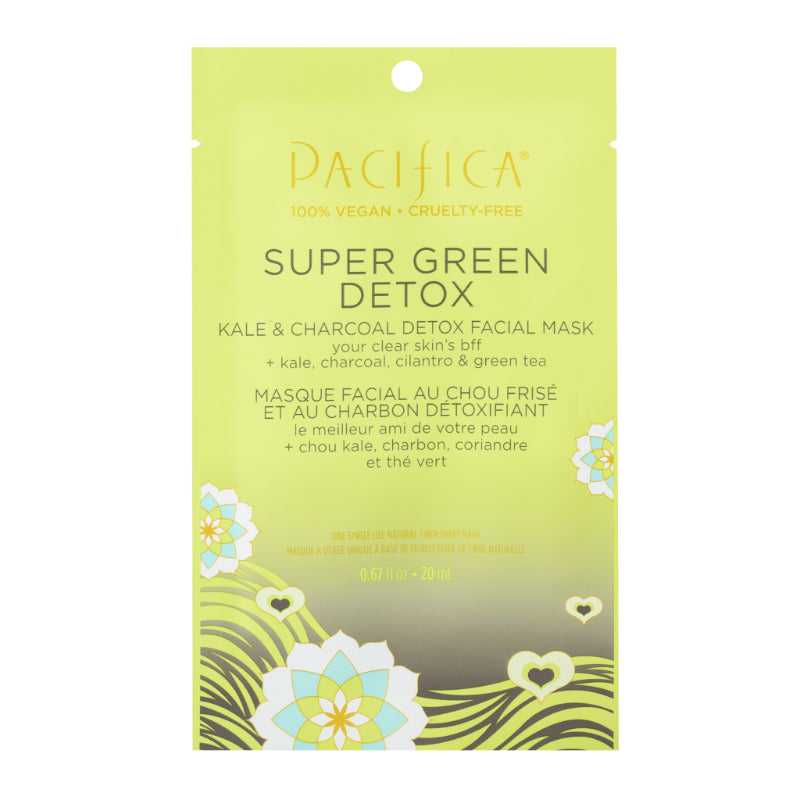Mascarilla Facial Super Green Kale y Carbón 20 ml PACIFICA