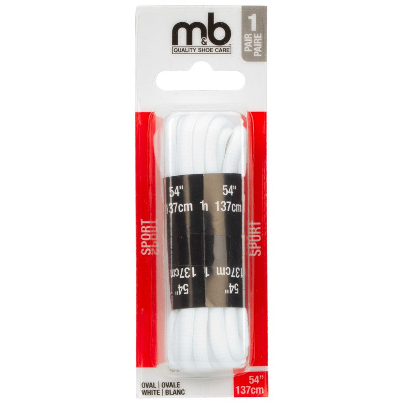 Cordones Ovalados Sport Blanco 54 Pulgadas MONEYSWORTH AND BEST