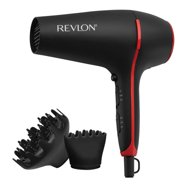 Secador de Pelo Smoothstay Rojo y Negro Revlon