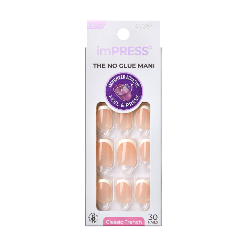 Peel & Press Classic French Uñas Postizas Kit Kiss Impress Nails