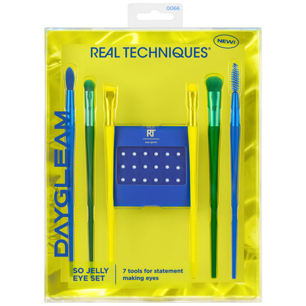 Set de Brochas para Ojos Day Gleam So Jelly 7 Piezas REAL TECHNIQUES