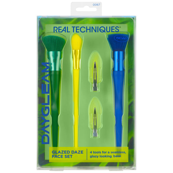 Set de Brochas para Rostro Glazed Daze 4 Piezas REAL TECHNIQUES
