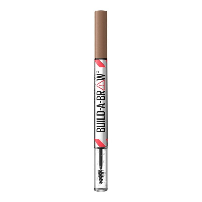 Lápiz de Cejas y Gel Fijador Build-A-Brow 2 en 1 Maybelline