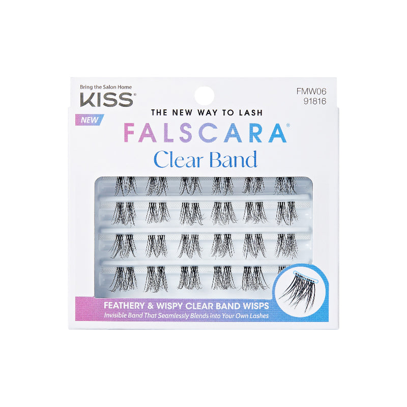 Pestañas Postizas Falscara Transparentes KISS BEAUTY NAILS & LASHES