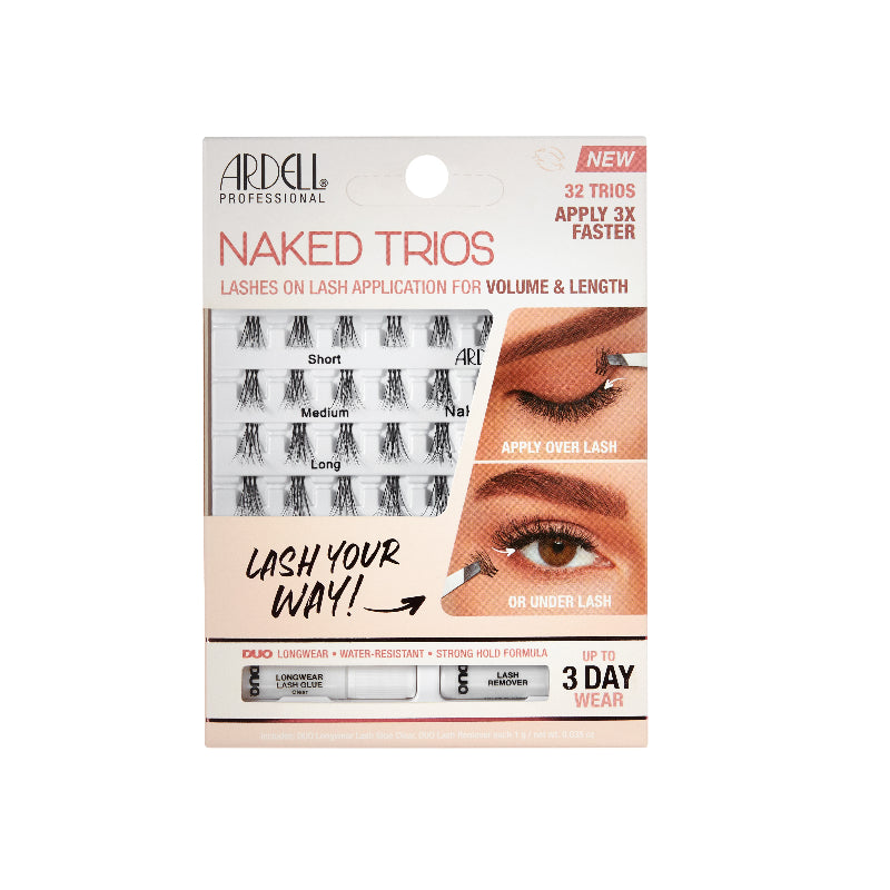 Maquillaje de Ojos Professional 32 Naked Trios Lashes Ardell
