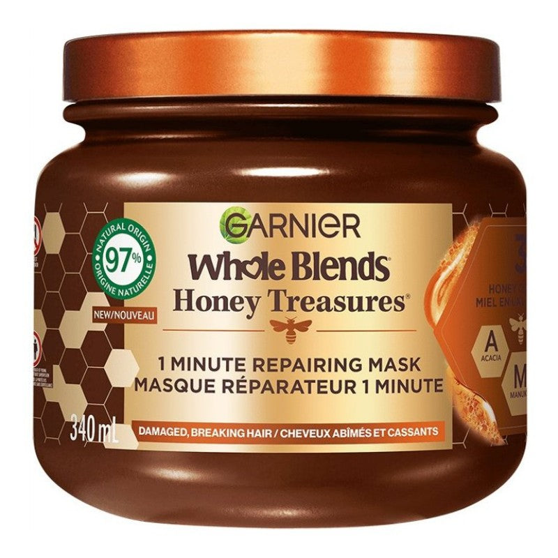 Mascarilla Capilar Tesoros de Miel 1 Minuto 340 ml Garnier Whole Blends
