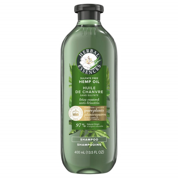 Shampoo sin Sulfatos Aceite de Cáñamo Frizz Control 400 ml Herbal Essences