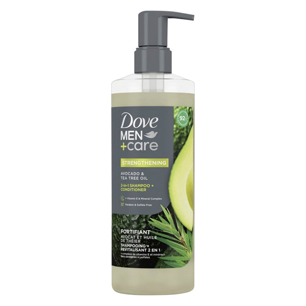 Shampoo y Acondicionador Men+Care Fortalecedor - Palta 518 ml Dove