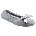 Pantuflas Ballerina de Toalla Talla M Gris Jaspeado ISOTONER