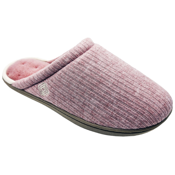 Pantuflas Abiertas de Punto Acanalado ISOTONER