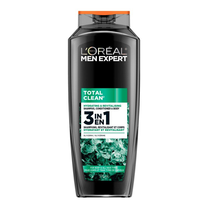 Shampoo y Gel de Ducha 3 en 1 Men Expert 375 ml L'OREAL PARIS SKINCARE