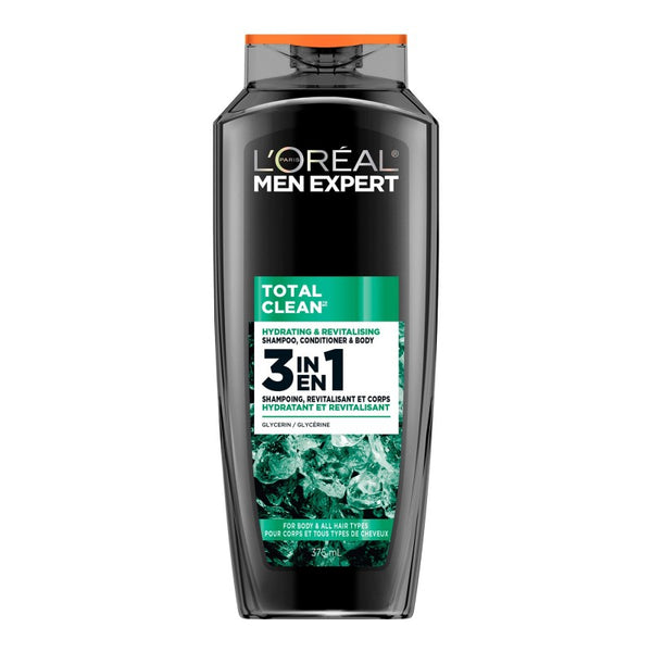 Shampoo y Gel de Ducha 3 en 1 Men Expert 375 ml L'OREAL PARIS SKINCARE