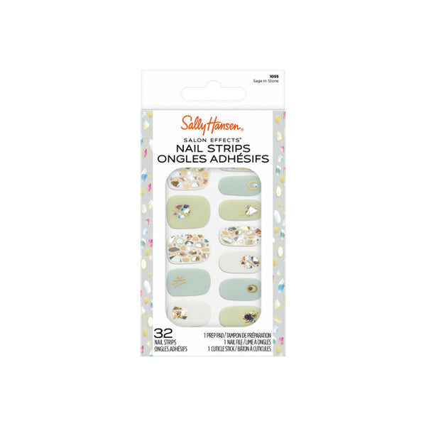 Salon Effects Uñas Strip Set - Sage In Stone (1055) Sally Hansen