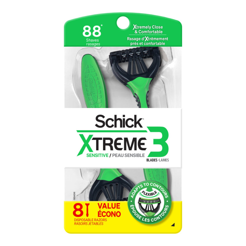 Afeitadoras Desechables Xtreme3 8 un Schick