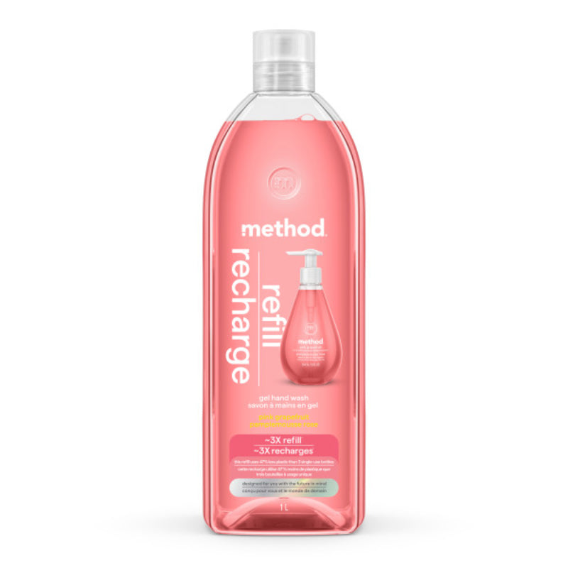 Jabón Líquido de Manos Repuesto Pomelo Rosa 1 L Method