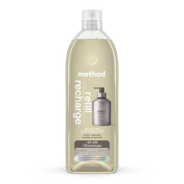 Jabón de Manos en Gel Repuesto Violeta y Lavanda 1 L Method