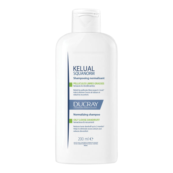 Shampoo Kelual Squanorm para Cuero Cabelludo Graso 200 ml Ducray