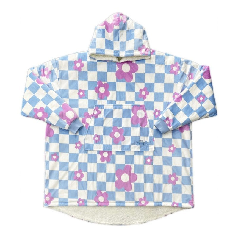Manta con Mangas Original Flores a Cuadros THE COMFY