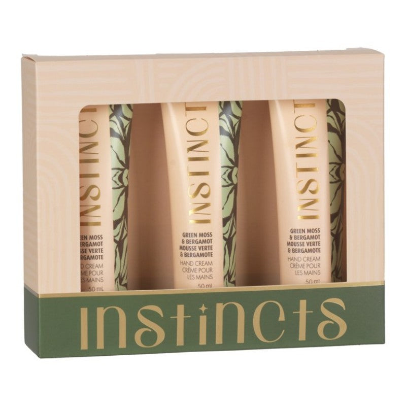 Crema de Manos Instincts Musgo Verde y Bergamota 3 x 50 ml