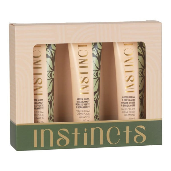 Crema de Manos Instincts Musgo Verde y Bergamota 3 x 50 ml