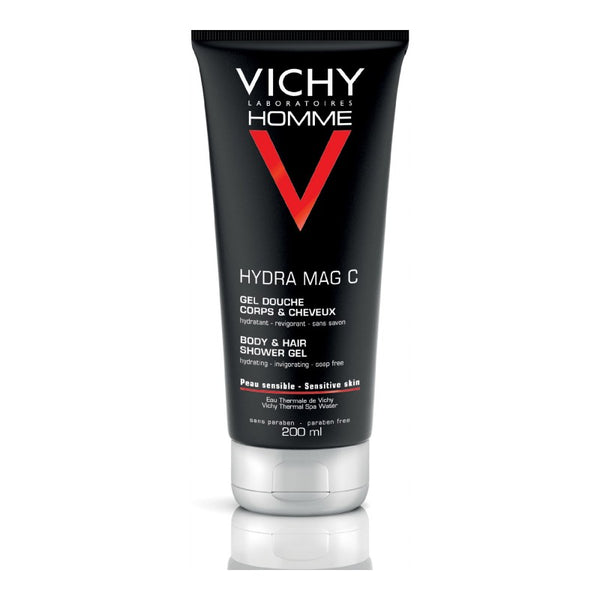 Gel de Baño Hydra Mag C Cuerpo y Cabello 200 ml Vichy Homme
