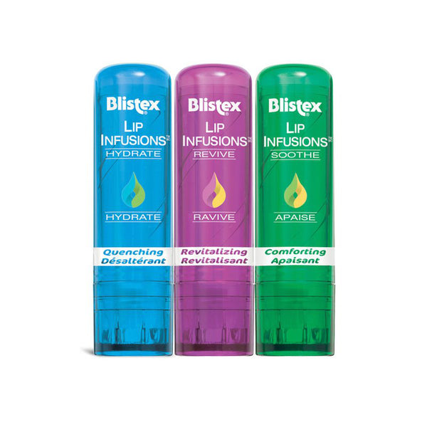 Set de Bálsamos Labiales Lip Infusions 3 unidades Blistex