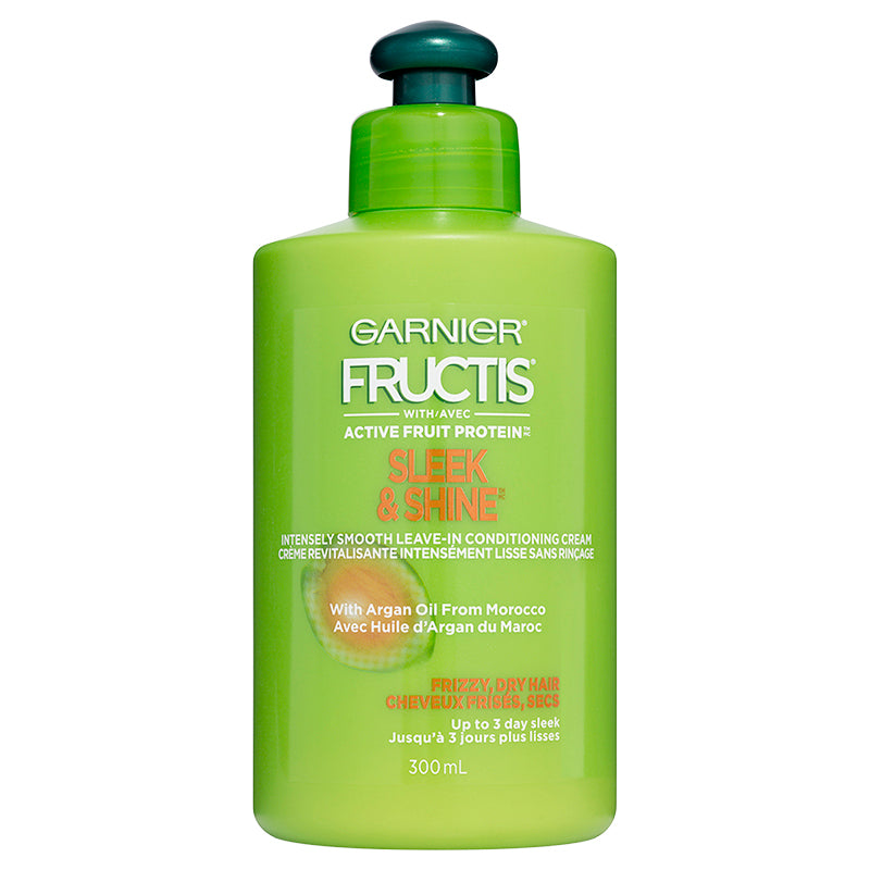 Crema Acondicionadora sin Enjuague Sleek & Shine 300 ml Garnier Fructis
