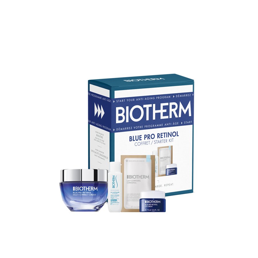 Kit de Inicio Facial Blue Pro-Retinol 4 Piezas Biotherm