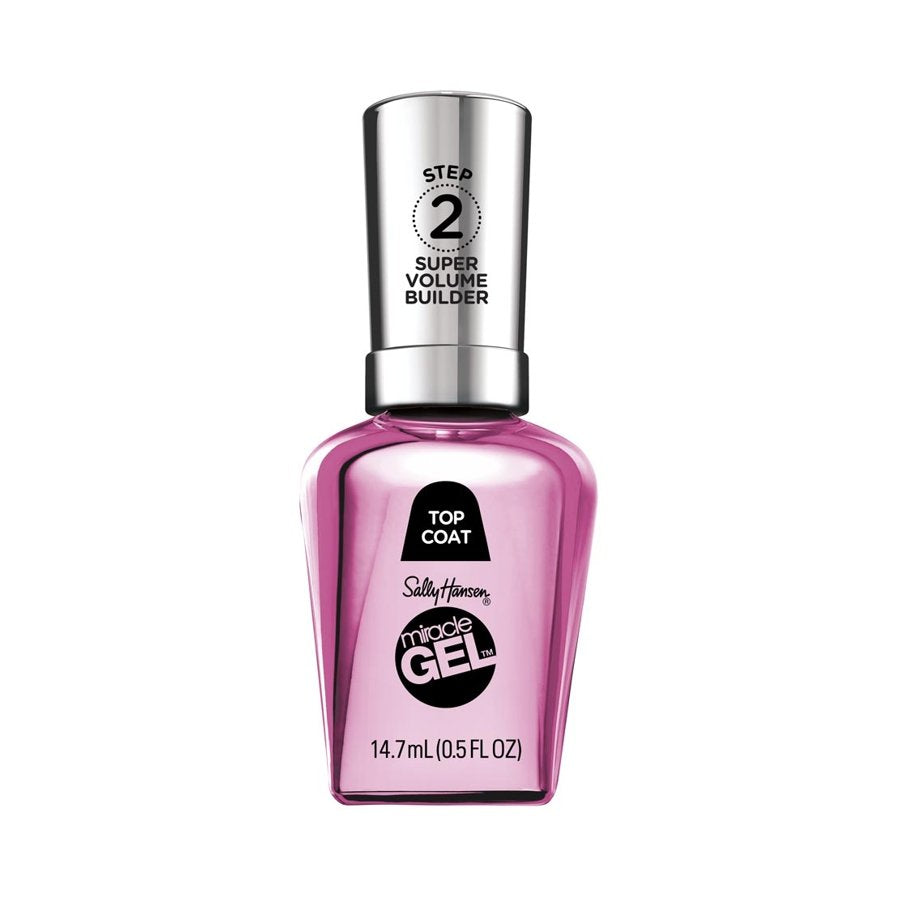 Esmalte Miracle Gel Step 2 Super Volume Builder Top Coat Sally Hansen