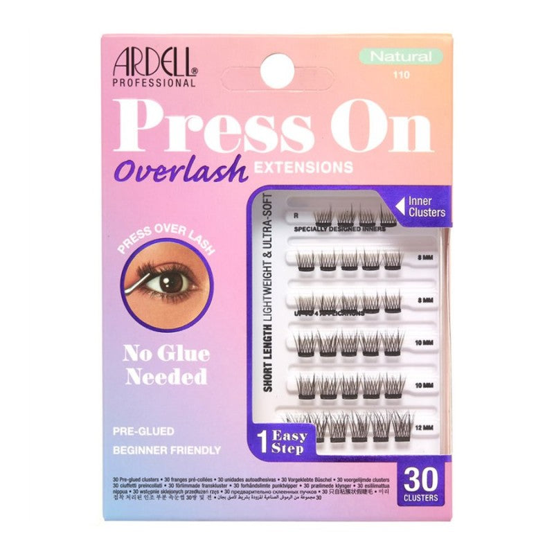 Set de Extensiones de Pestañas Press-On Natural 110 Negro Ardell