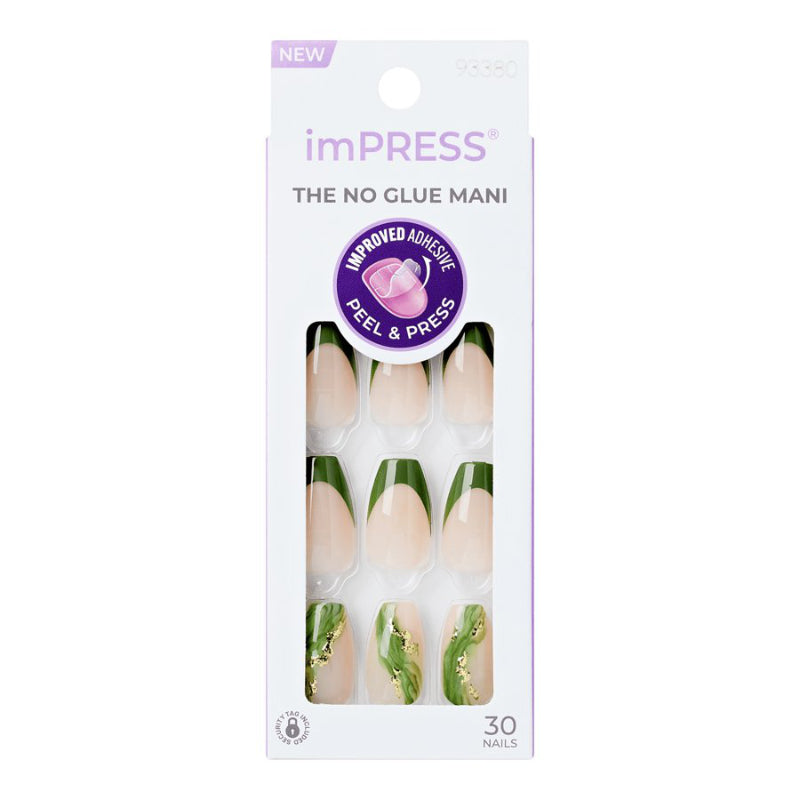 Uñas Postizas ImPRESS Medianas Ballerina 30 uds Kiss