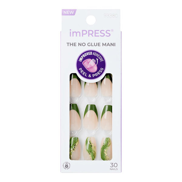 Uñas Postizas ImPRESS Medianas Ballerina 30 uds Kiss