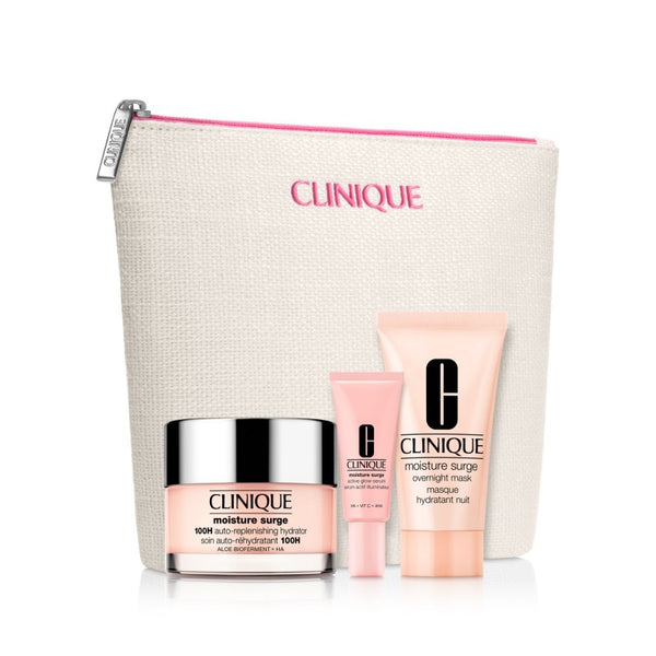 Set de Cuidado Facial Moisture Surge Día y Noche 4 Piezas Clinique