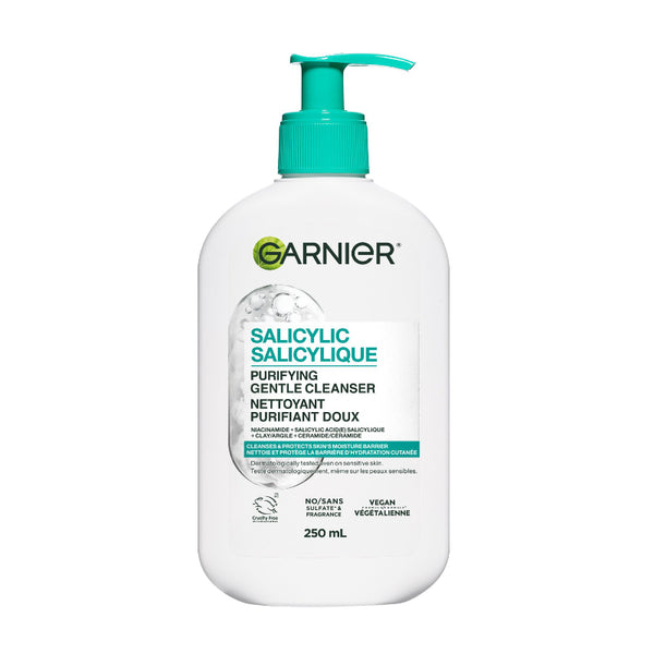 Limpiador Facial Salicílico Purificante Suave 250 ml Garnier