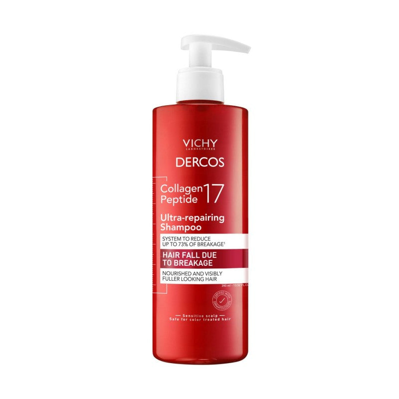 Shampoo Dercos Colágeno Péptidos 17 Reparador 400 ml Vichy