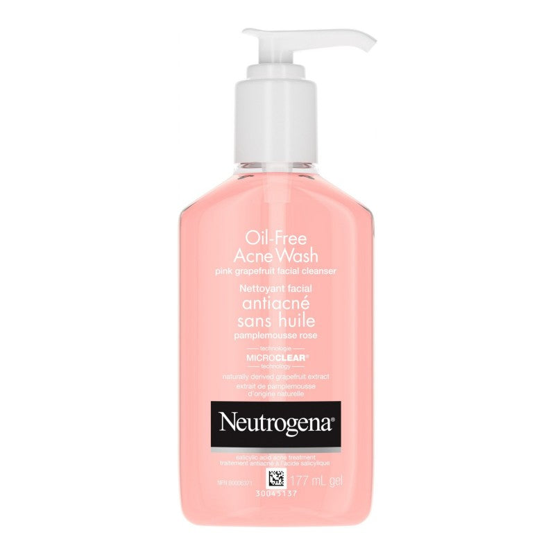 Limpiador Facial para Acné sin Aceite - Pomelo Rosado 177 ml Neutrogena
