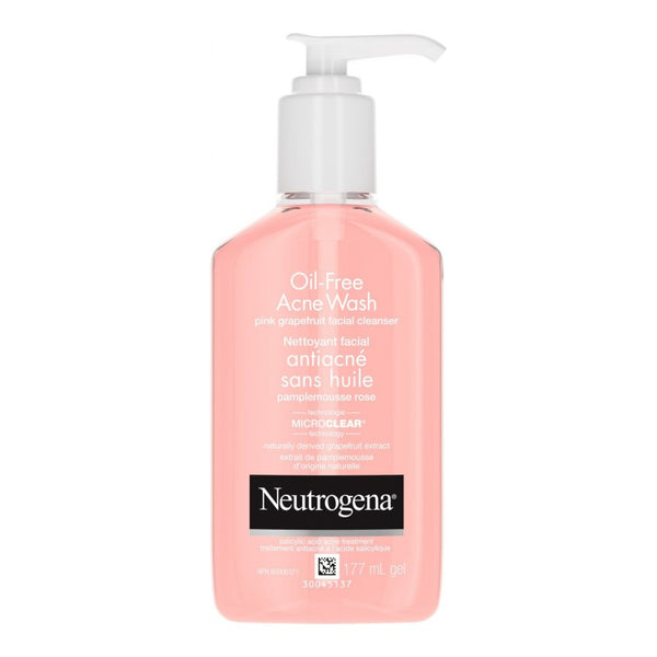 Limpiador Facial para Acné sin Aceite - Pomelo Rosado 177 ml Neutrogena